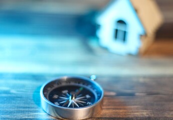 compass and the house going home 