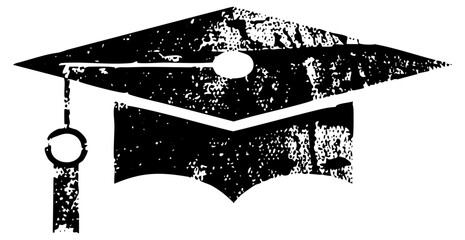 Graduation Cap Illustrates Achievement in Higher Education