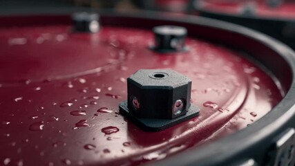 Medium shot showing a durable drum with advanced leakproof technology emphasizing material quality and secure seals for reliable liquid containment in logistics.