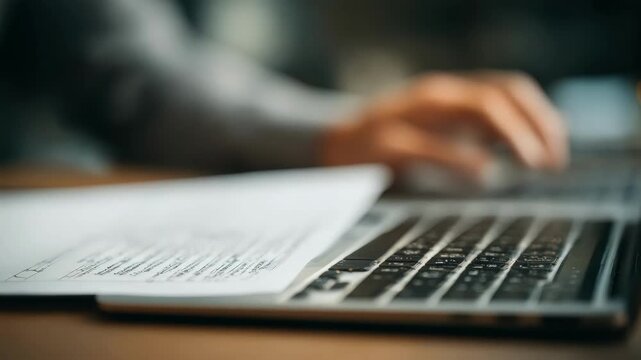 A professional translator reviewing documents in different languages highlighting the human element in multilanguage support services.