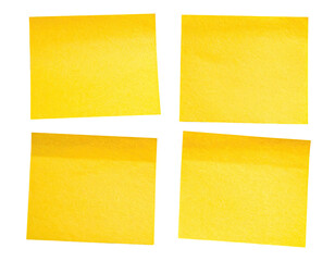 Four yellow squares on black. Simple, bright, abstract