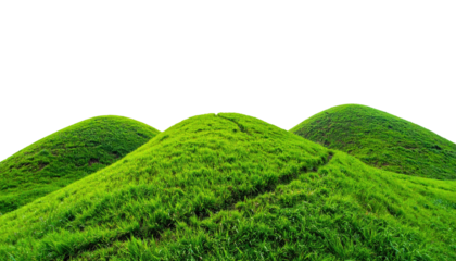 Green hills under a black sky