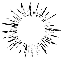 Obraz premium Starburst explodes dynamically in abstract design