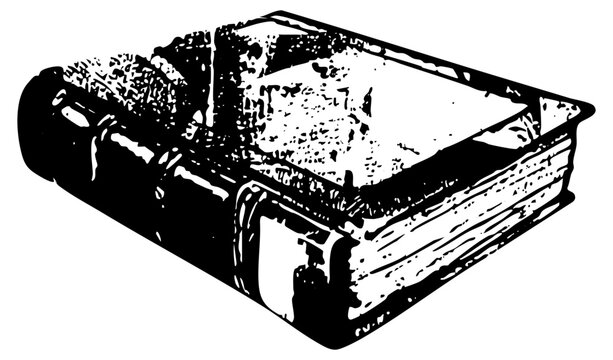 Vintage book knowledge in a library