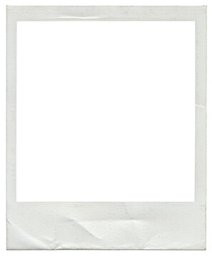 Polaroid photo frame mockup