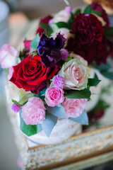 bouquet of pink roses