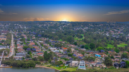 Wentworth Point a suburb in western Sydney newly built residential high rise apartments area on...