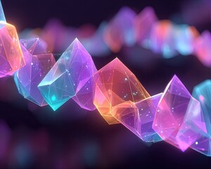 Abstract Colorful Geometric Design