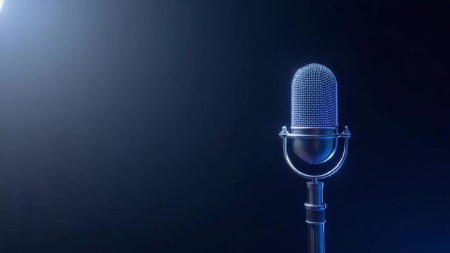 A simplistic yet striking visual of AI voiceover tools for ads, featuring soft gradients and a well-composed layout that allows for text insertion, enhancing the overall advertising effect.