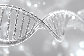 Abstract 3d Dna Spiral Illustration