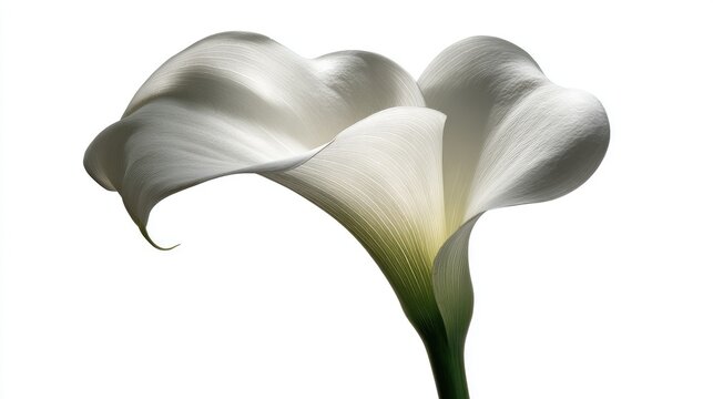 Elegant White Calla Lily Close Up