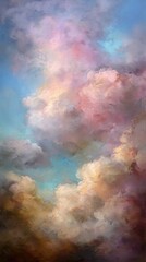 Colorful Dramatic Cloudscape Painting