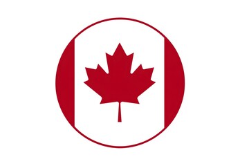 Canada, image in national colors on a neutral transparent background for designers, marketers. Popular illustration, object, symbol, texture, pattern, holiday.