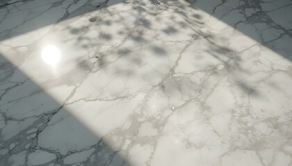 Soft sunlight reflecting on a pale marble surface with gentle shadows