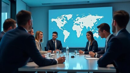 A global expansion strategy session with an international team illustrating business mission, featuring necessary copy space for impactful messaging. - Powered by Adobe