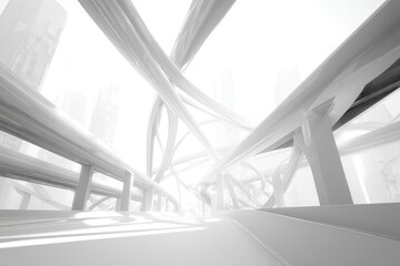 Futuristic White City Road Underpass