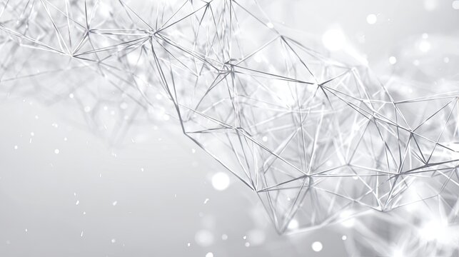 Abstract Geometric Shapes With Lines And Light