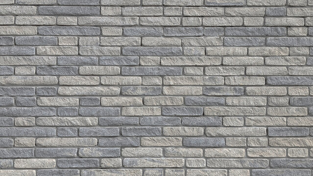 the old grey brick wall