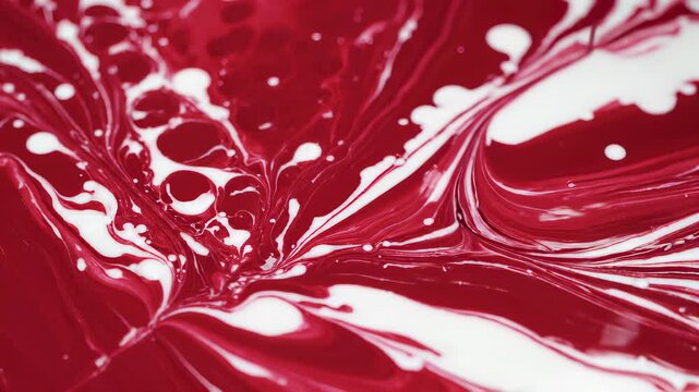 Freshly baked cake with red and white swirls, poised for celebration, indulgence, or festive gatherings, perfect for capturing joyous moments, special occasions, or marketing campaigns for.