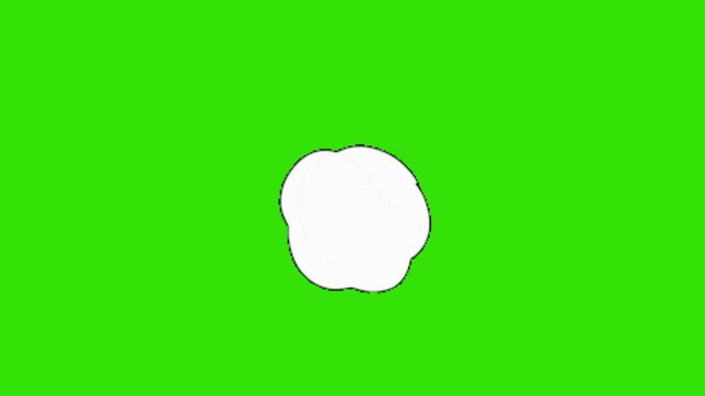 Smoke on a green background