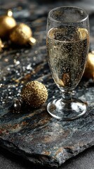 Celebrate the New Year with bubbles and gold
