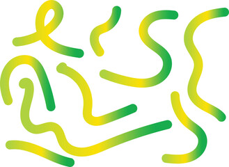 Abstract color line shapes vector pattern