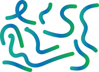 Obraz premium Abstract color line shapes vector pattern