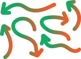 Color gradient waves background with vector pattern