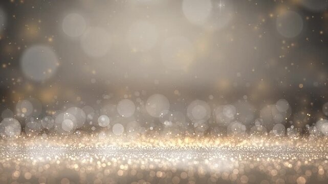 Elegant silver and gold sparkling background video
