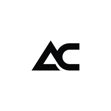 Minimal AC letter monogram logo