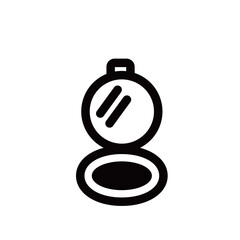 コンパクトミラーのアイコン