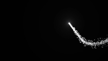 glitter sparkle shine stars trail burst, white twinkling particles animation, magic dust glow sparkle effect, fairy dust transition seamless loop 4k,glittering particle with light effect lines - Powered by Adobe