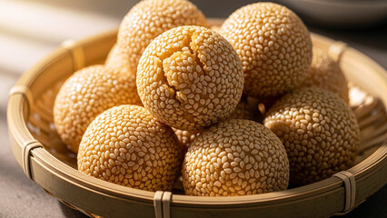 Crispy Fried Sesame Balls A Delicious Sweet Treat