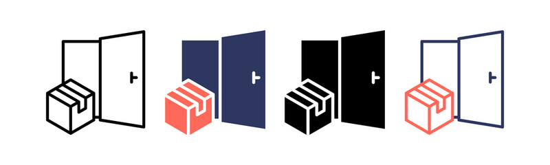 Door Delivery multiple icon