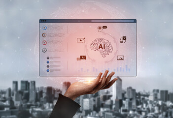 A generative AI dashboard for creating diverse multimedia content. The platform's digital brain can generate images, video, speech, and text, as well as perform language translation. Fermion