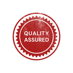 Quality Assured Stamp Vector Graphic