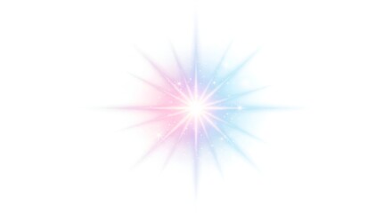 Fototapeta premium Glowing starburst effect with soft pastel colors a vector illustration for graphic design and decorative elements isolated on white