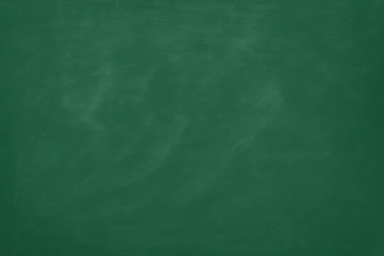 Dusty green chalkboard with erased smudges and subtle scratches clean backdrop