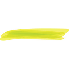 Yellow Green Abstract Brush Stroke Effect Translucent Overlay Transparent Background Vivid Gradient Light Effect