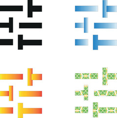 Modern Geometric Line Icon Set