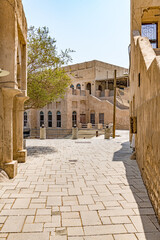 Al Bastakiya in Dubai, UAE. It is also known as Al Fahidi Historical Neighbourhood.