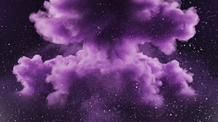 Abstract purple cloud explosion isolated dark background artistic conceptual design - Powered by Adobe