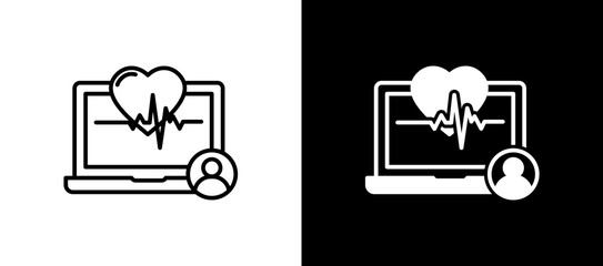 Heartbeat multistyle icon