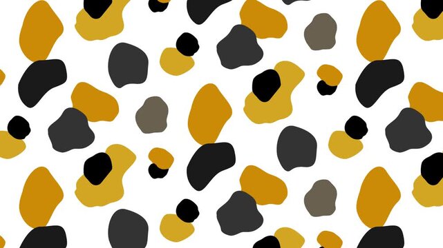 三毛猫模様の背景ループアニメーション