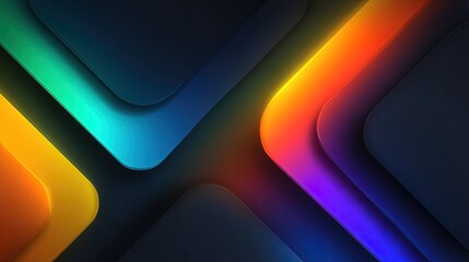 Abstract Geometric Design With Bright Colors