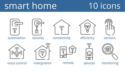 smart home icon vector illustration concept	
