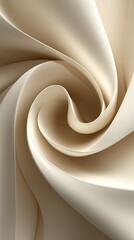 Cream Fabric Texture With Swirl Design