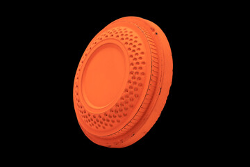 Clay shooting target on black background , Shotgun game © Suttiwan