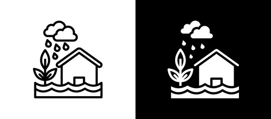 Flood multistyle icon