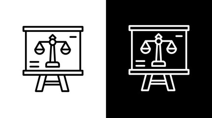 Ethical Training  White Icon Set Design